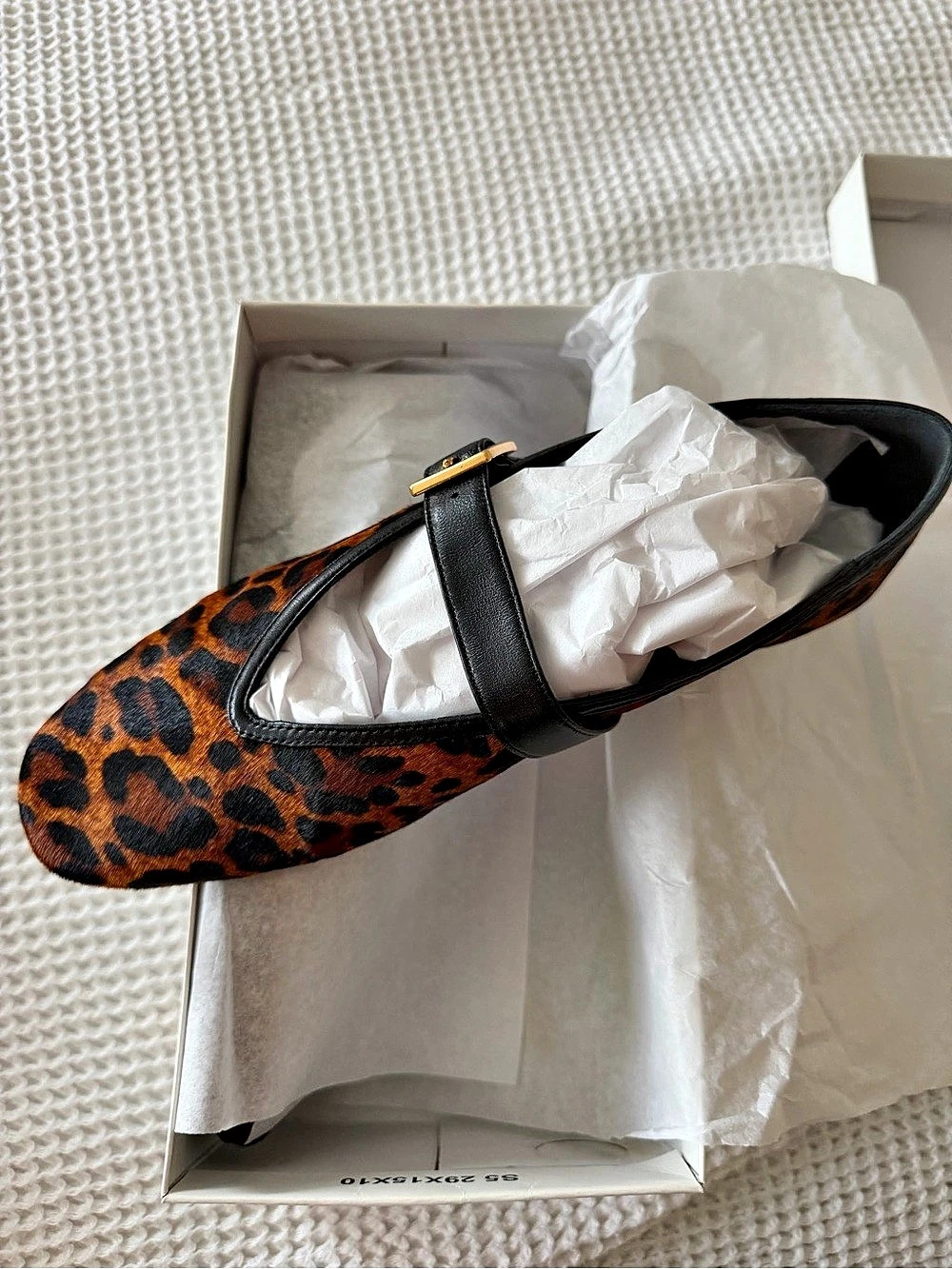 SCHUTZ Courtney Buckle Hair Calf Flat - NEW!